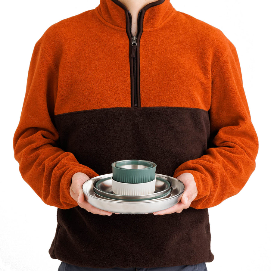 Detour Stainless Steel Collapsible Dinnerware Set - [6 Piece]